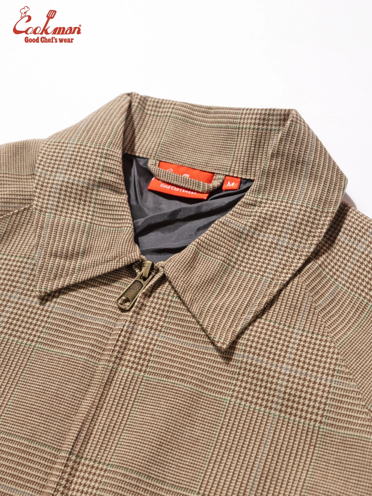�ǥ�Х꡼���㥱�å� Delivery Jacket With Lining Glen Check Brown