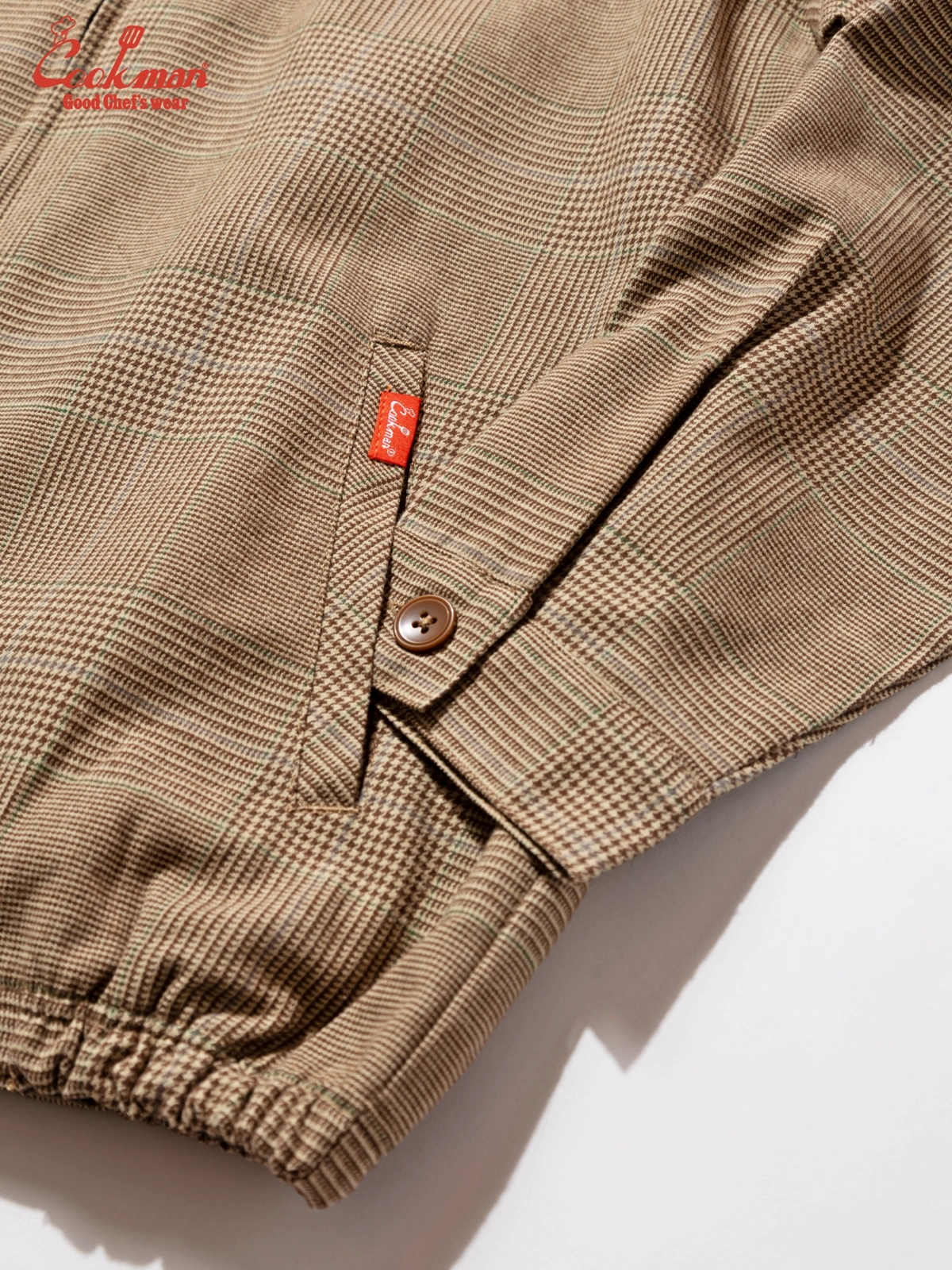 �ǥ�Х꡼���㥱�å� Delivery Jacket With Lining Glen Check Brown