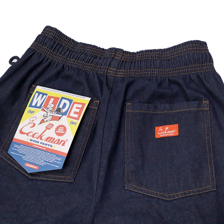 磻ɥեѥ Wide Chef Pants Denim Navy