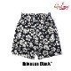 եѥ Chef Pants Short Hibiscus Black