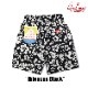 եѥ Chef Pants Short Hibiscus Black