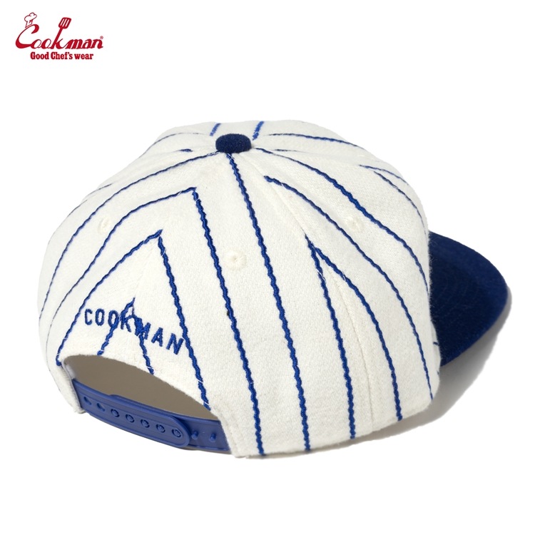 ����å� Flat Brim Snapback Cap Stripe Navy