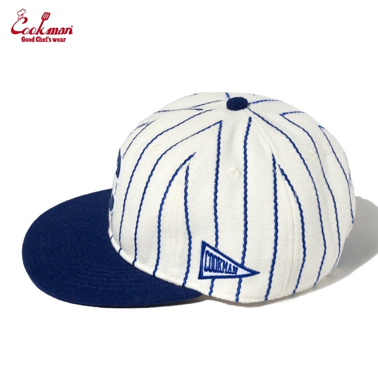 ����å� Flat Brim Snapback Cap Stripe Navy