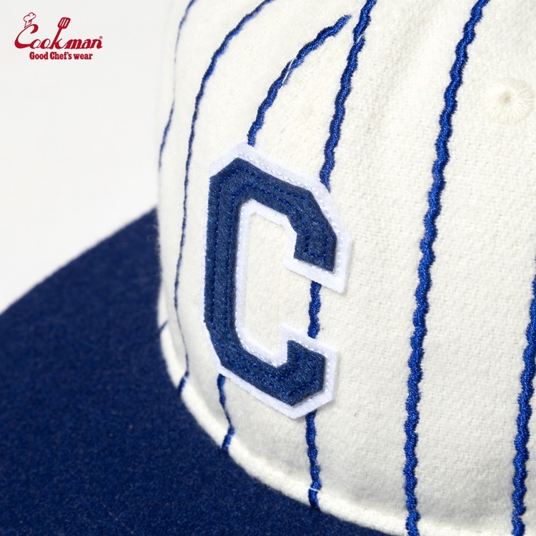 ����å� Flat Brim Snapback Cap Stripe Navy