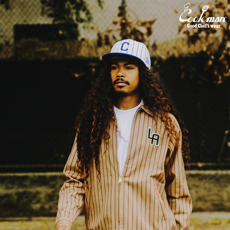 ����å� Flat Brim Snapback Cap Stripe Navy