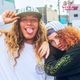 ����å� Flat Brim Snapback Cap Stripe Navy