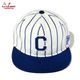 ����å� Flat Brim Snapback Cap Stripe Navy