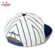 ����å� Flat Brim Snapback Cap Stripe Navy