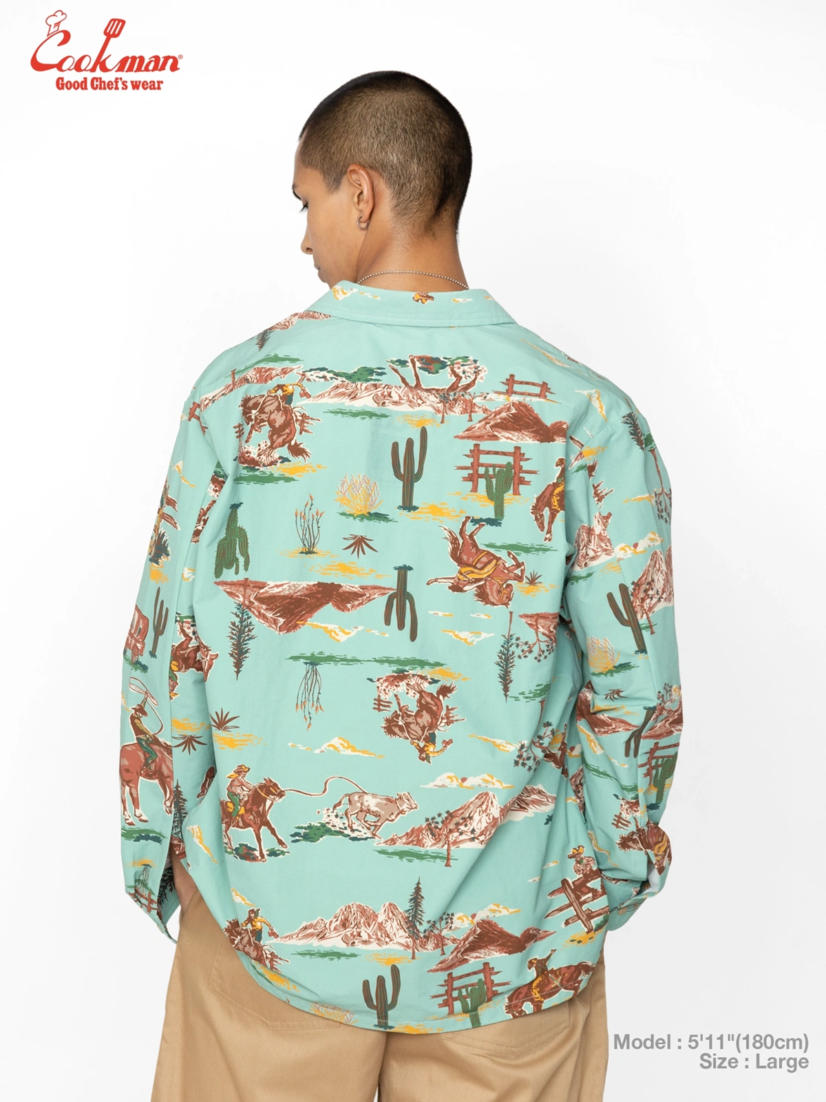 �������� Work Shirts Long Sleeve Western Light Blue