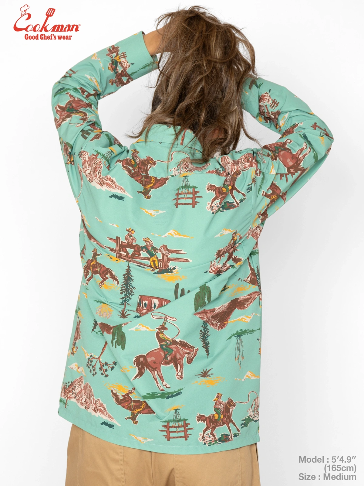 �������� Work Shirts Long Sleeve Western Light Blue