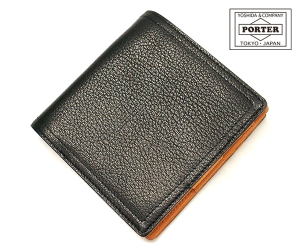 ポーター ダブル ウォレット 129-06012 （カラー：ブラック×オレンジ