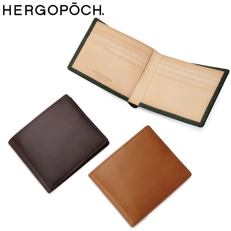 エルゴポック ワキシドレザー 2つ折り財布(小銭入れなし) 06W-WTB