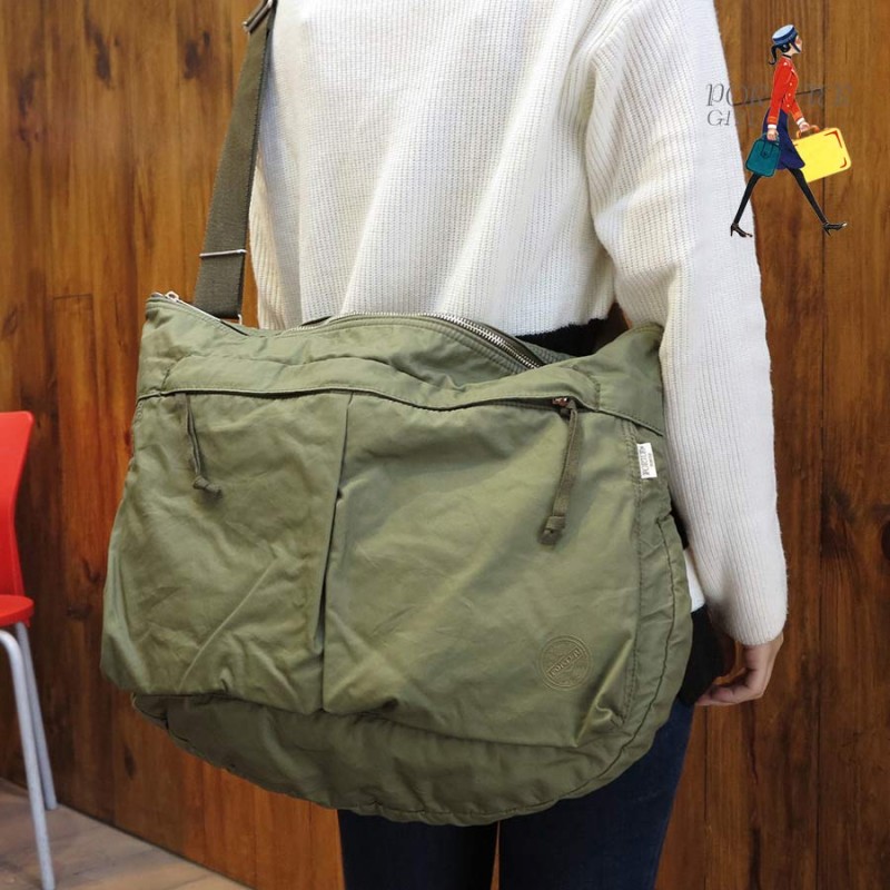 【選べるノベルティ付】ポーターガール グラン ショルダーバッグL(カラー:カーキ)881-19638 吉田カバン PORTER GIRL
