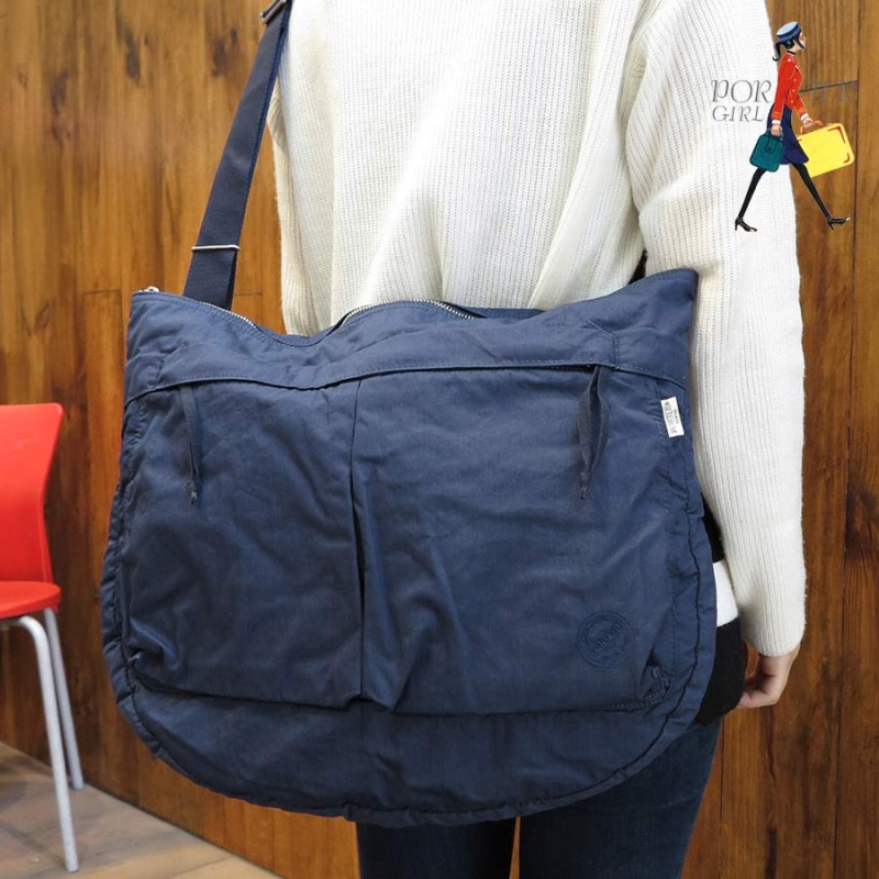 【選べるノベルティ付】ポーターガール グラン ショルダーバッグL(カラー:ネイビー)881-19638 吉田カバン PORTER GIRL