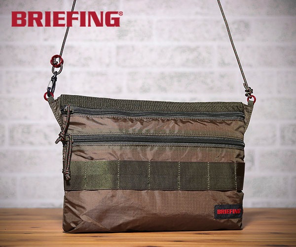【選べるノベルティ付】 ブリーフィング BRIEFING サコッシュ SACOCHE M SL PACKABLE(カラー:オリーブ)BRM181205