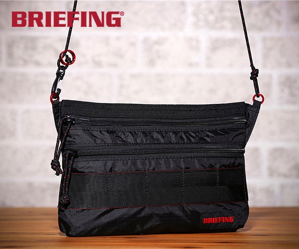 【選べるノベルティ付】 ブリーフィング BRIEFING サコッシュS SACOCHE S SL PACKABLE(カラー:ブラック)BRM182201