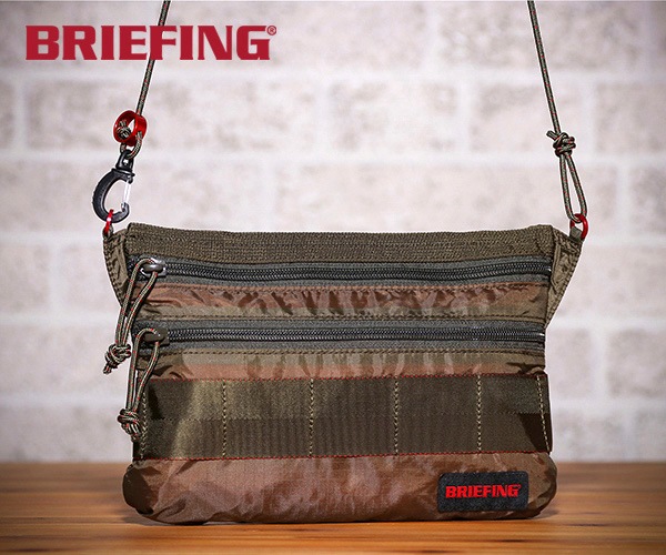 【選べるノベルティ付】 ブリーフィング BRIEFING サコッシュS SACOCHE S SL PACKABLE(カラー:オリーブ)BRM182201