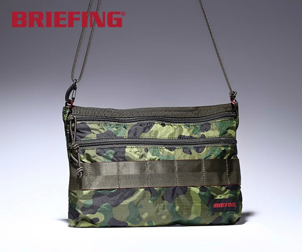 【選べるノベルティ付】 ブリーフィング BRIEFING サコッシュ SACOCHE M SL PACKABLE(カラー:トロピックカモフラージュ)BRM181205