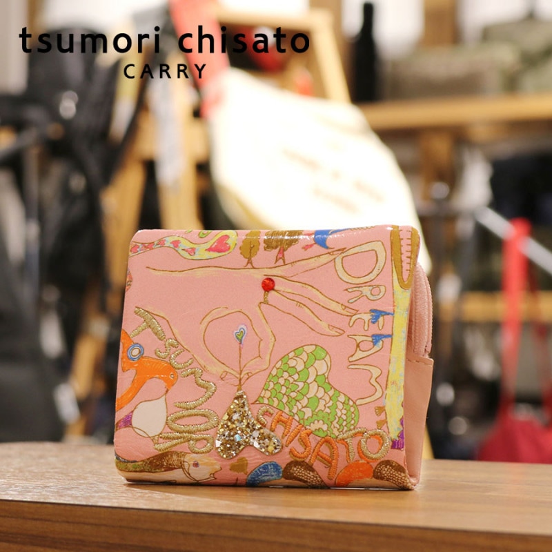 【選べるノベルティ付】 tsumori chisato ツモリチサト ハッピースタッフ ミニ財布 (カラー:ピンク) 57526