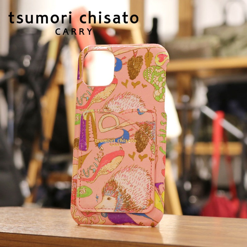 【選べるノベルティ付】 tsumori chisato ツモリチサト ハッピースタッフ iPhone11ケース (カラー:ピンク) 59055
