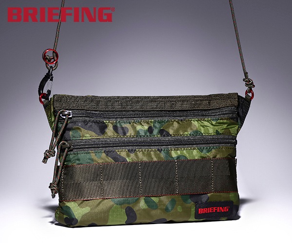 【選べるノベルティ付】 ブリーフィング BRIEFING サコッシュS SACOCHE S SL PACKABLE(カラー:トロピックカモフラージュ)BRM182201
