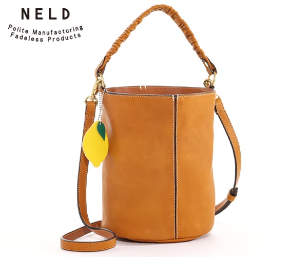 【選べるノベルティ付】 NELD ネルド モカ 2WAYバケツショルダーバッグ(カラー:ライトキャメル)FW605