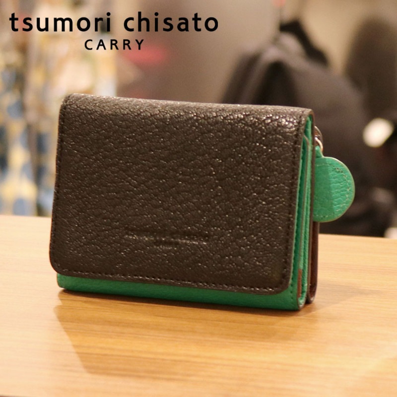 【選べるノベルティ付】 tsumori chisato ツモリチサト フレンチゴート ミニ財布 (カラー:ブラック) 57590