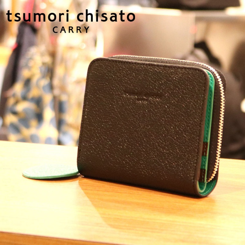【選べるノベルティ付】 tsumori chisato ツモリチサト フレンチゴート ミニ財布 (カラー:ブラック) 57591