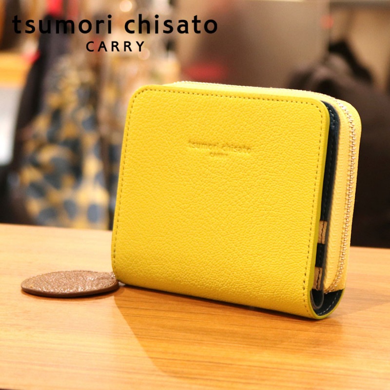 【選べるノベルティ付】 tsumori chisato ツモリチサト フレンチゴート ミニ財布 (カラー:イエロー) 57591