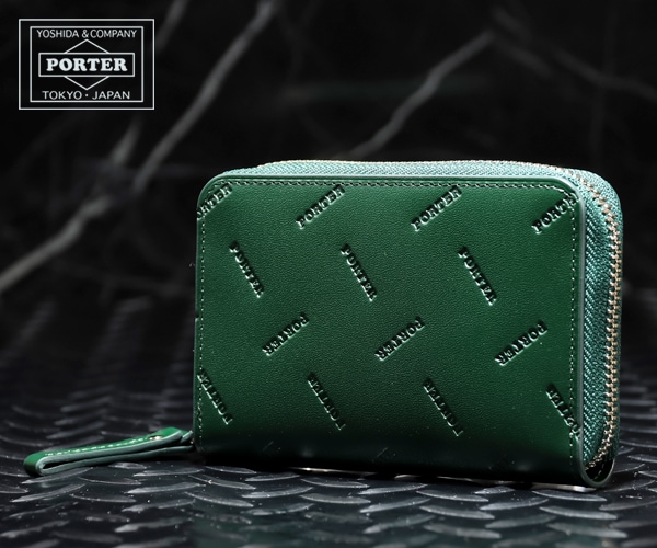 美品　PORTER ポーター　エンチェイス　&カードケース　グリーン　現行 000000004851_vY8I6n7.jpg