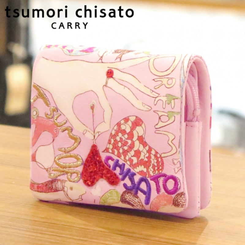 【選べるノベルティ付】 tsumori chisato ツモリチサト ハッピースタッフ ミニ財布 (カラー:ラベンダー) 57525