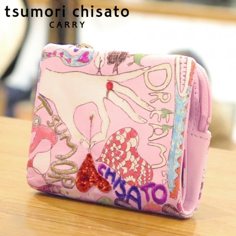 【選べるノベルティ付】 tsumori chisato ツモリチサト ハッピースタッフ ミニ財布 (カラー:ラベンダー) 57526