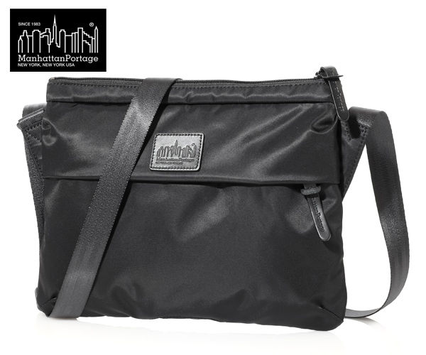 【選べるノベルティ付】 Manhattan Portage BLACK LABEL マンハッタンポーテージ ブラックレーベル ショルダーバッグ (カラー:ブラック) MP1095TWLBL