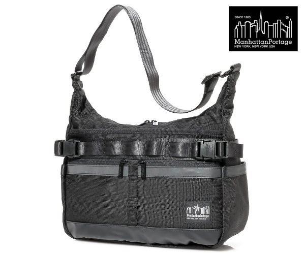 【選べるノベルティ付】 Manhattan Portage BLACK LABEL マンハッタンポーテージ ブラックレーベル ショルダーバッグ (カラー:ブラック) MP6060BL