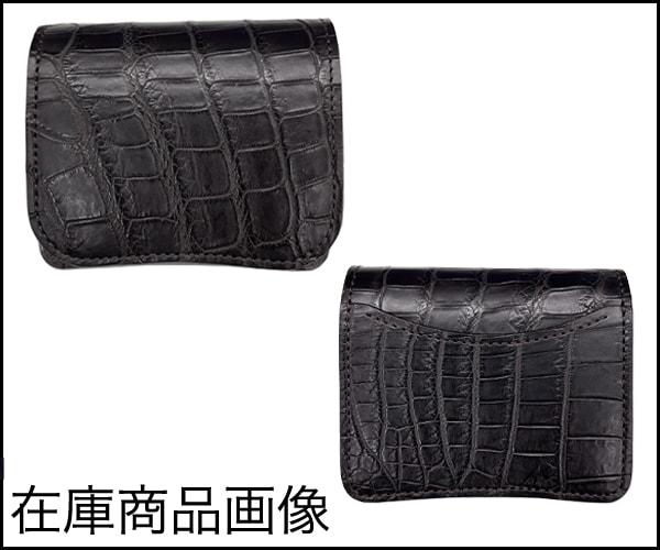 ★良品★WILDSWANS パーム クロコダイル ２つ折り財布 王冠ロゴ チョコ 選べるノベルティ付】ワイルドスワンズ クロコダイル パーム ver