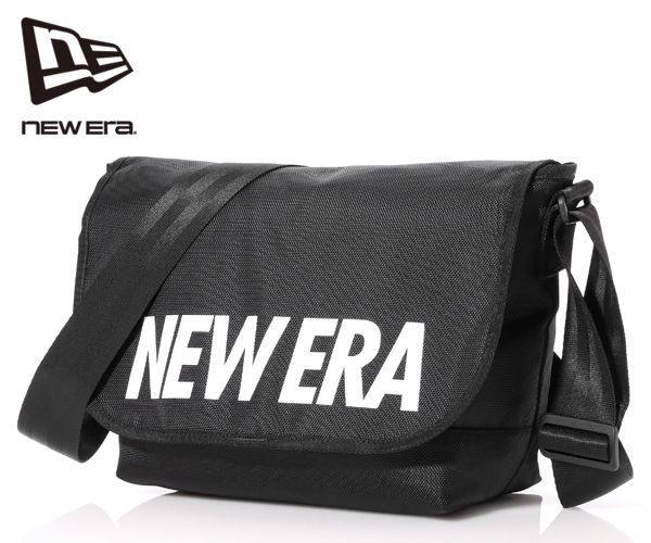 【選べるノベルティ付】 NEW ERA ニューエラ ショルダーバッグ 9L プリントロゴ (カラー:ブラック) 14521318