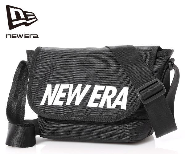 NEW ERA ニューエラ ショルダーバッグ ミニ 3.5L プリントロゴ ブラック×ホワイト (カラー:ブラック) 12854725