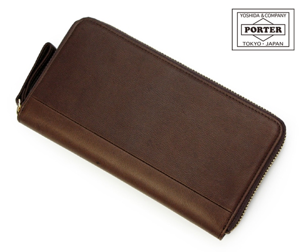 PORTER ポーター WISE LONG WALLET 日本製 ブラウン WISE（PORTER） ポーター ワイズ ロングウォレット 341-01318