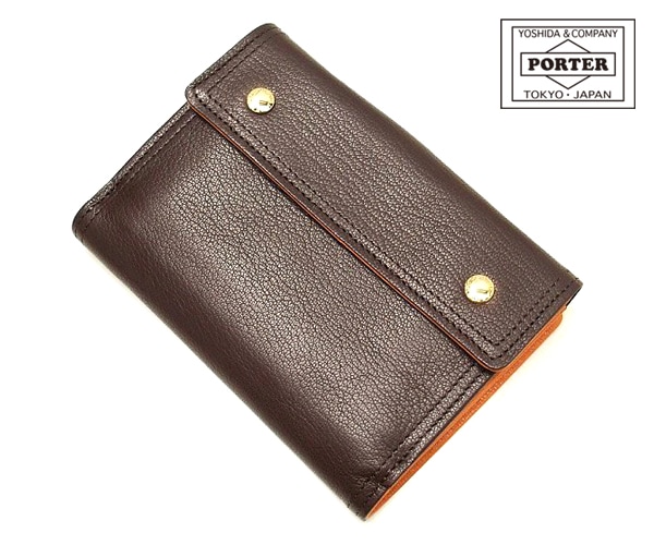ポーター ダブル ウォレット 129-06011 (カラー:ブラウン×オレンジ