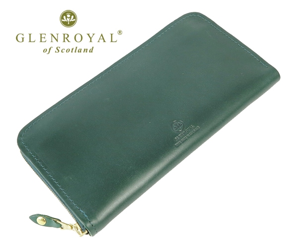 グレンロイヤル　L字ファスナー　財布　ボトルグリーン GLENROYAL グレンロイヤル 財布 L字ファスナー財布 ZIP MINI
