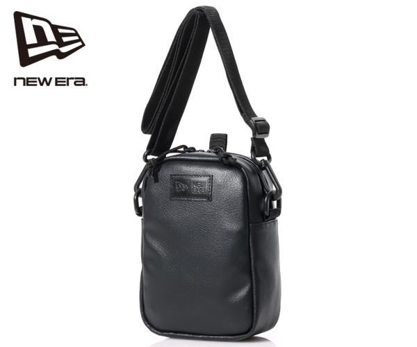 NEW ERA ニューエラ ショルダーポーチ 1.7L ブラックレザー (カラー:ブラック) 13772352