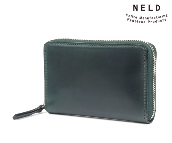 選べるノベルティ付】 NELD ネルド コードバン ラウンドミドル財布