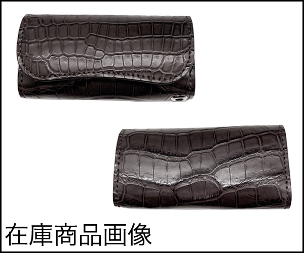 ワイルドスワンズ　クロコダイル　クリッパー3 キーケース　新品　ブラック WILD SWANS（ワイルドスワンズ）CLIPPERIII（クリッパー3）キー