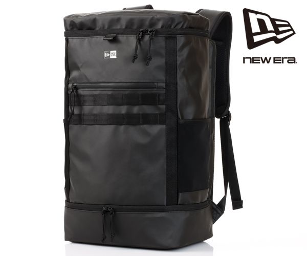 【選べるノベルティ付】 NEW ERA ニューエラ ボックスパック ラージ 46L TPU ボックスロゴ/ロゴプリント (カラー:ブラック) 14108418