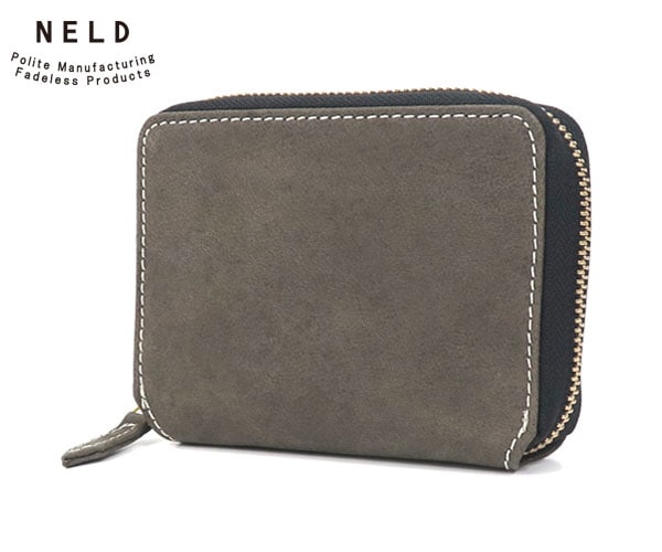 選べるノベルティ付】 NELD ネルド ラクダレザー ラウンドミドル財布