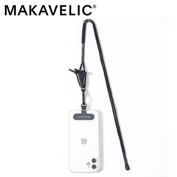 MAKAVELIC �ޥ���٥�å� SMALL GOODS UNIT iphone STRAP ���ޡ��ȥե��󥹥ȥ�å� �ʥ��顼�� �֥�å��� 3124-30704