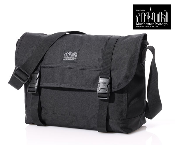 【選べるノベルティ付】 Manhattan Portage BLACK LABEL マンハッタンポーテージ ブラックレーベル メッセンジャーバッグ S (カラー:ブラック) MP1641-305P900BL