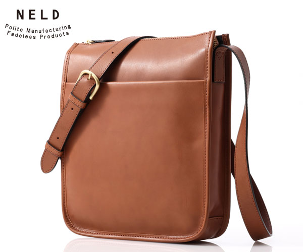 選べるノベルティ付】 NELD ネルド スムース ショルダーバッグ L 