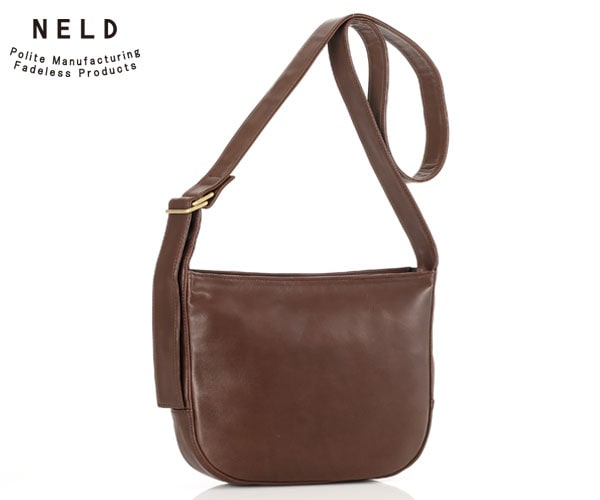 【選べるノベルティ付】 NELD ネルド ホース ショルダーバッグ M (カラー:チョコ) FN629