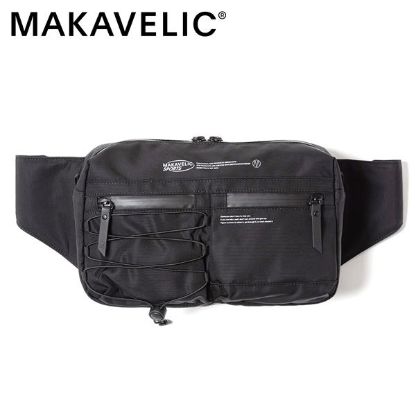 �����٤�Υ٥�ƥ��ա� MAKAVELIC �ޥ���٥�å� SQUAD Active Waist Bag �������ȥХå� �ʥ��顼���֥�å��� 3125-10302